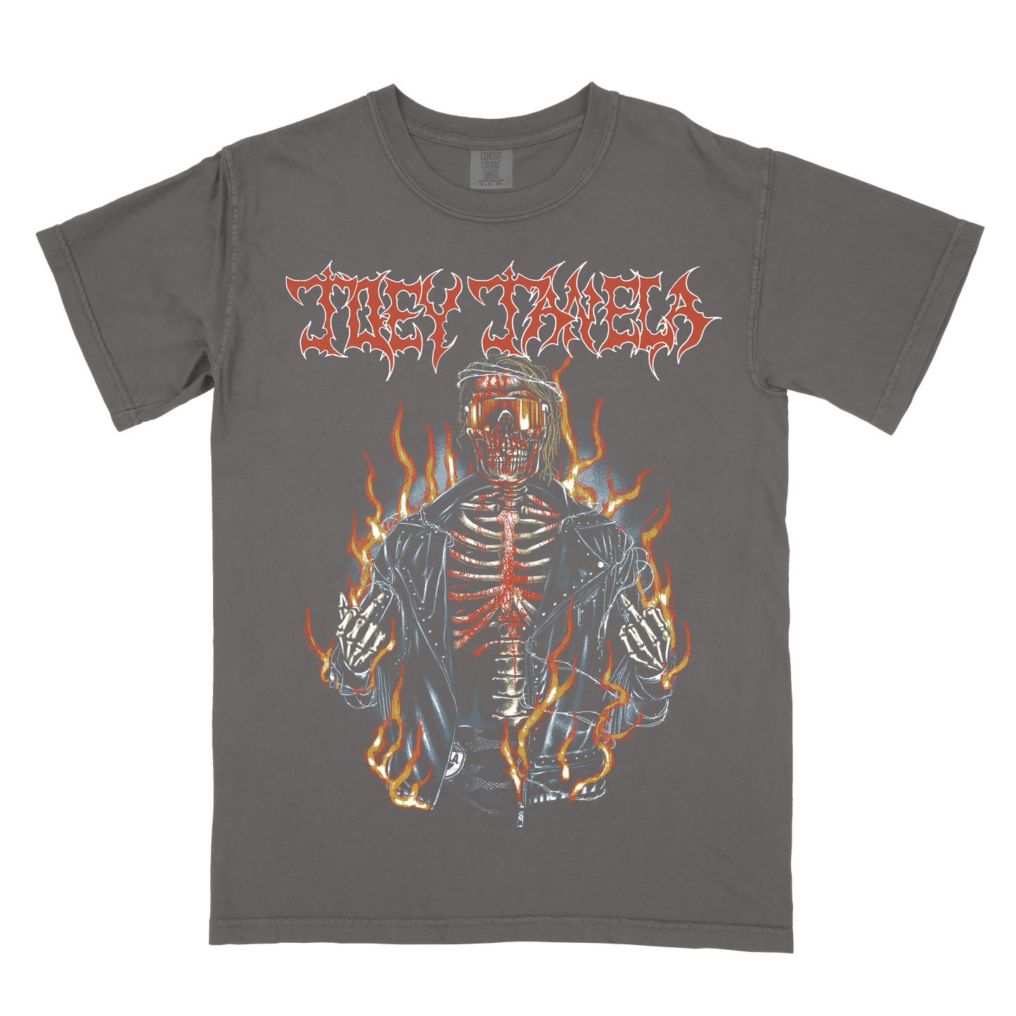 Joey Janela “ Bones” Shirt Comfort Colors Pepper