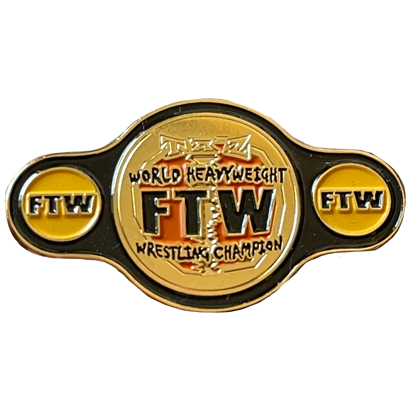 CHAMPIONSHIP BELTS 1.75" ENAMEL PIN