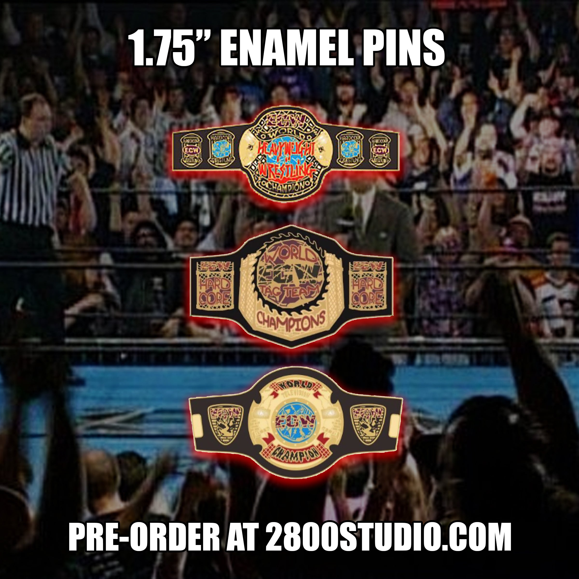 Surfer Wrestling Champ 1.75” Enamel Pin