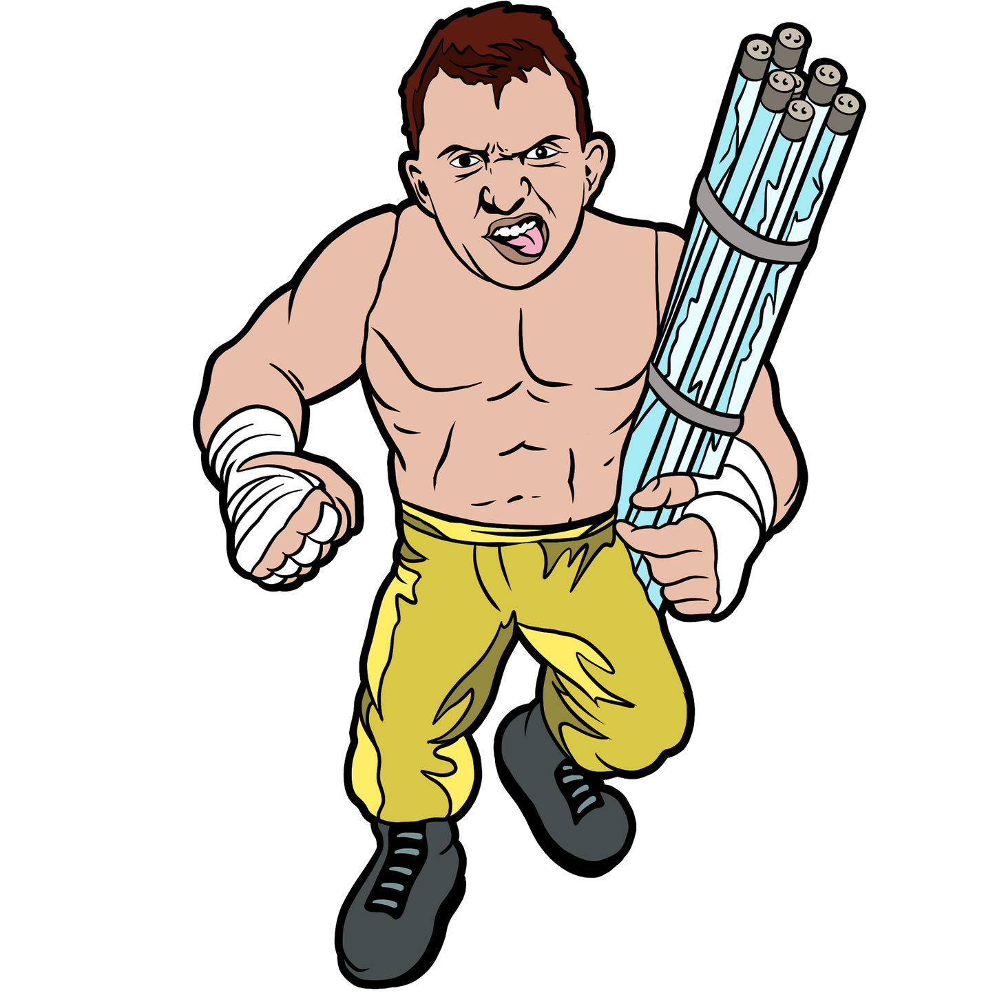 PIN GIMMICKS SERIES 2 COLE RADRICK 1.75" ENAMEL PIN