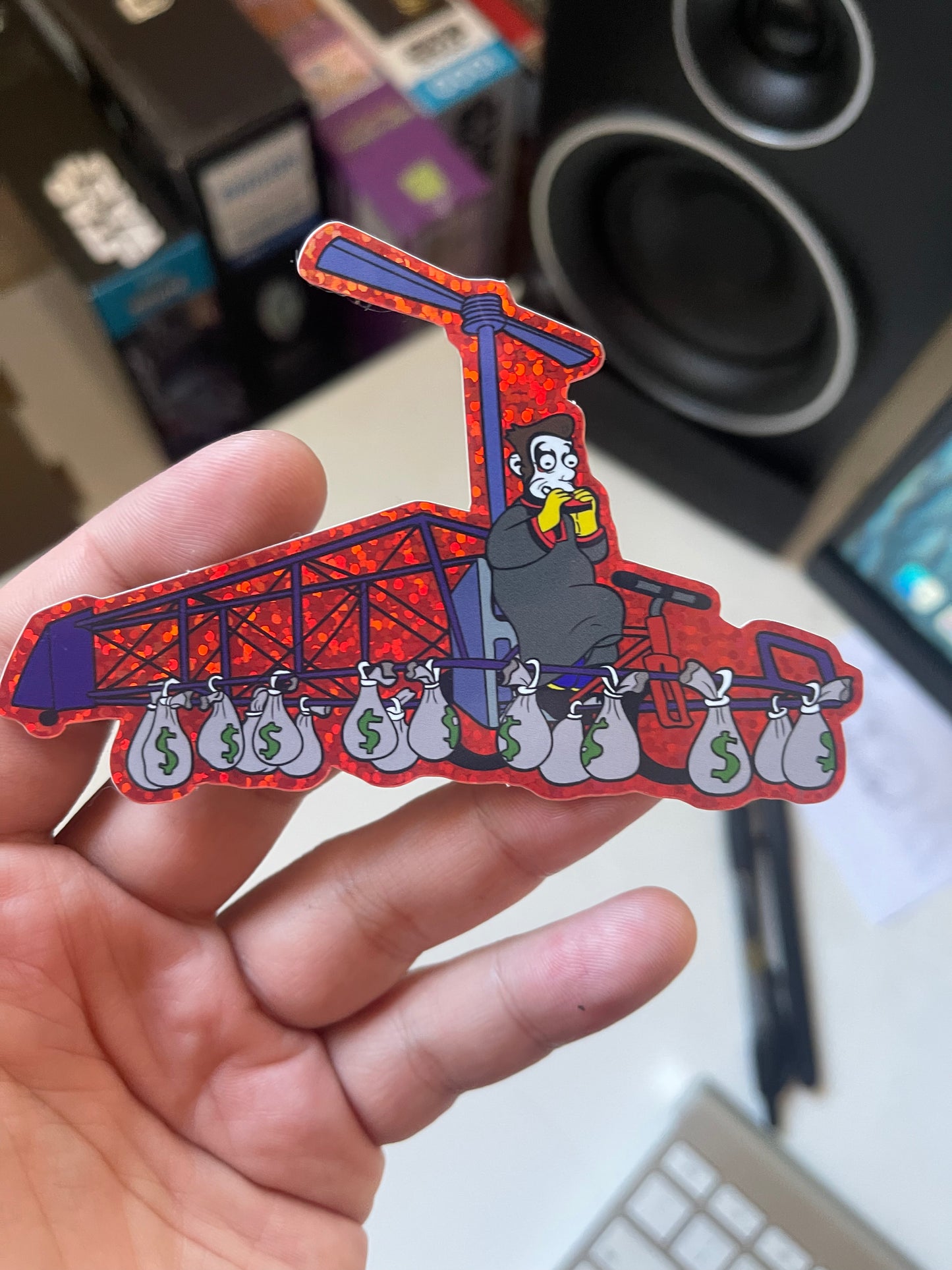 DANHAUSEN LEADERHAUSEN GLITTER STICKER