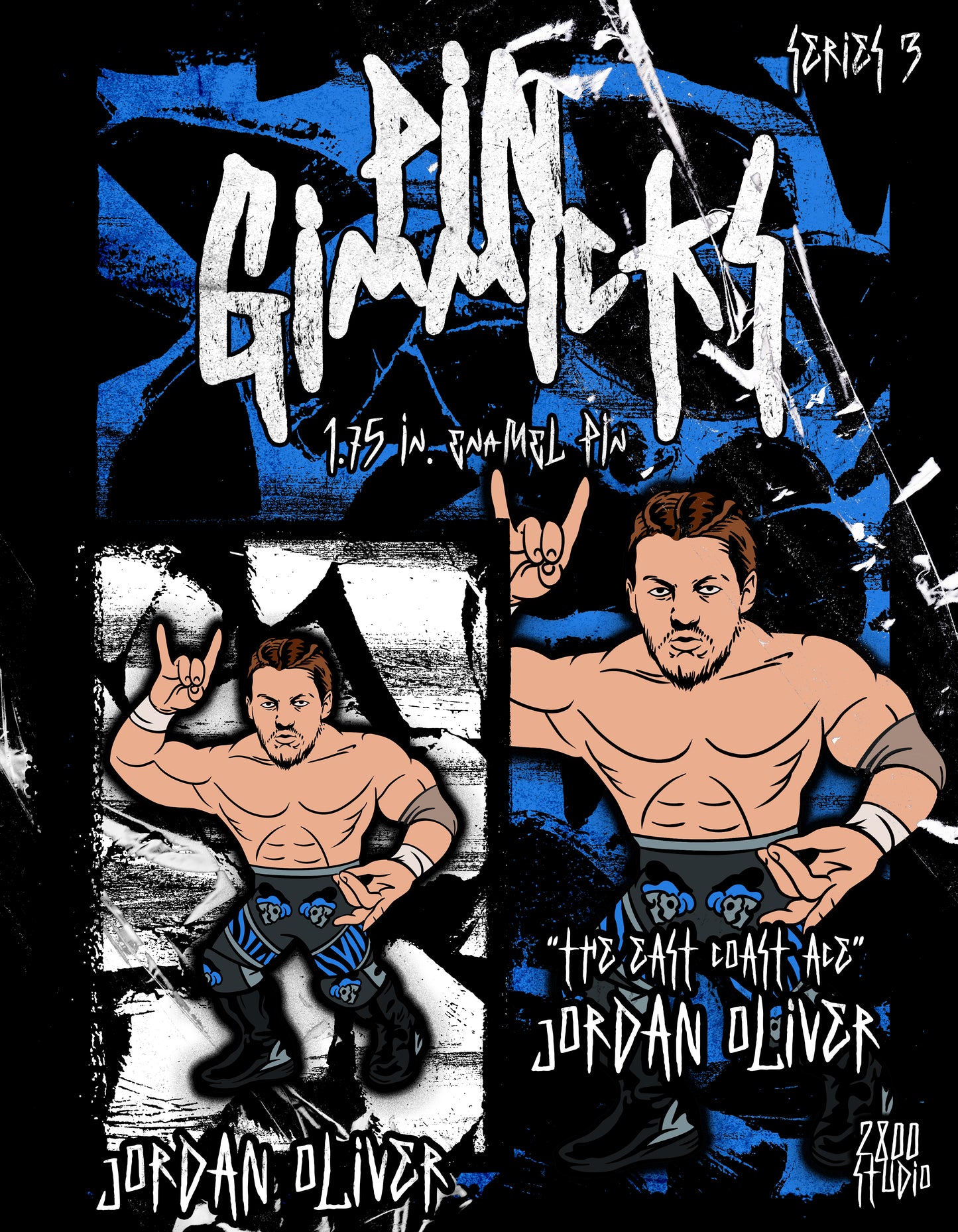 PIN GIMMICKS SERIES 3 JORDAN OLIVER 1.75" ENAMEL PIN