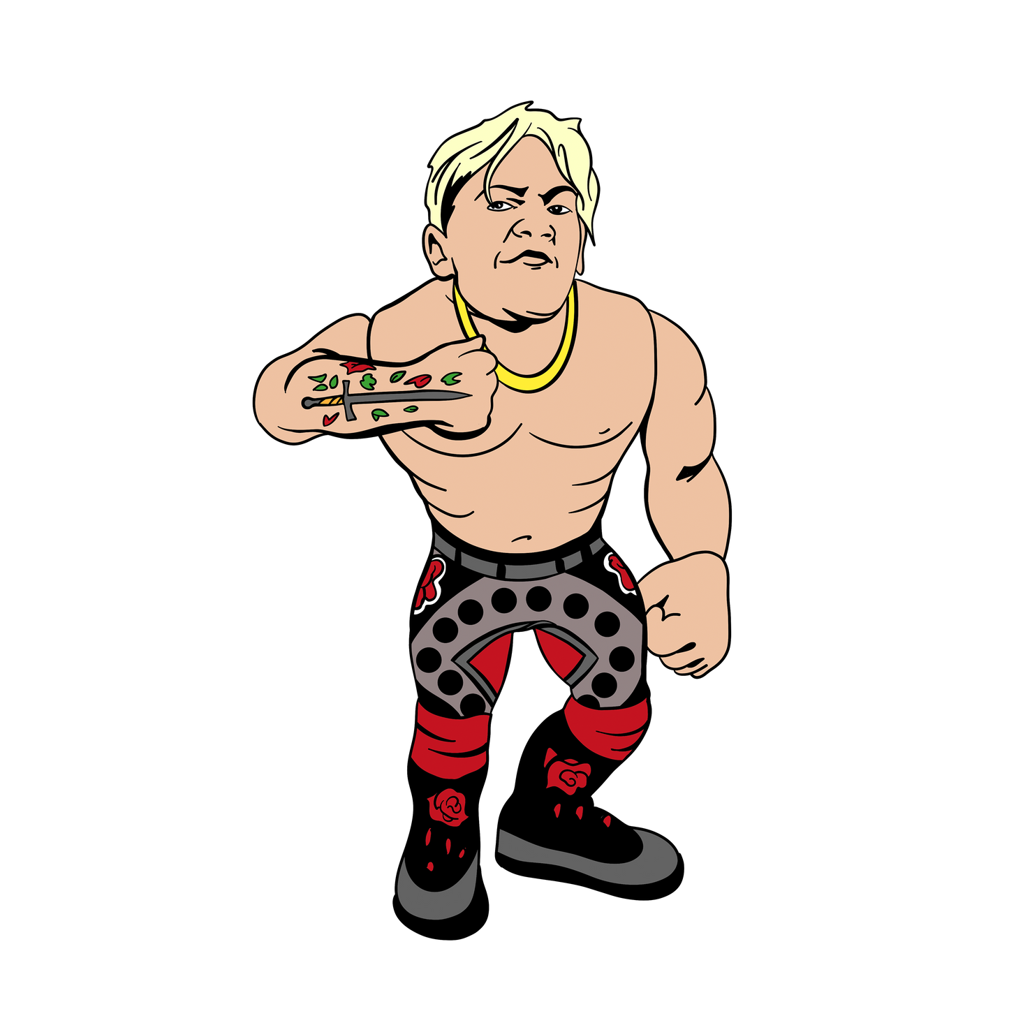 PIN GIMMICKS SERIES 1 MARCUS MATHERS 1.75" ENAMEL PIN