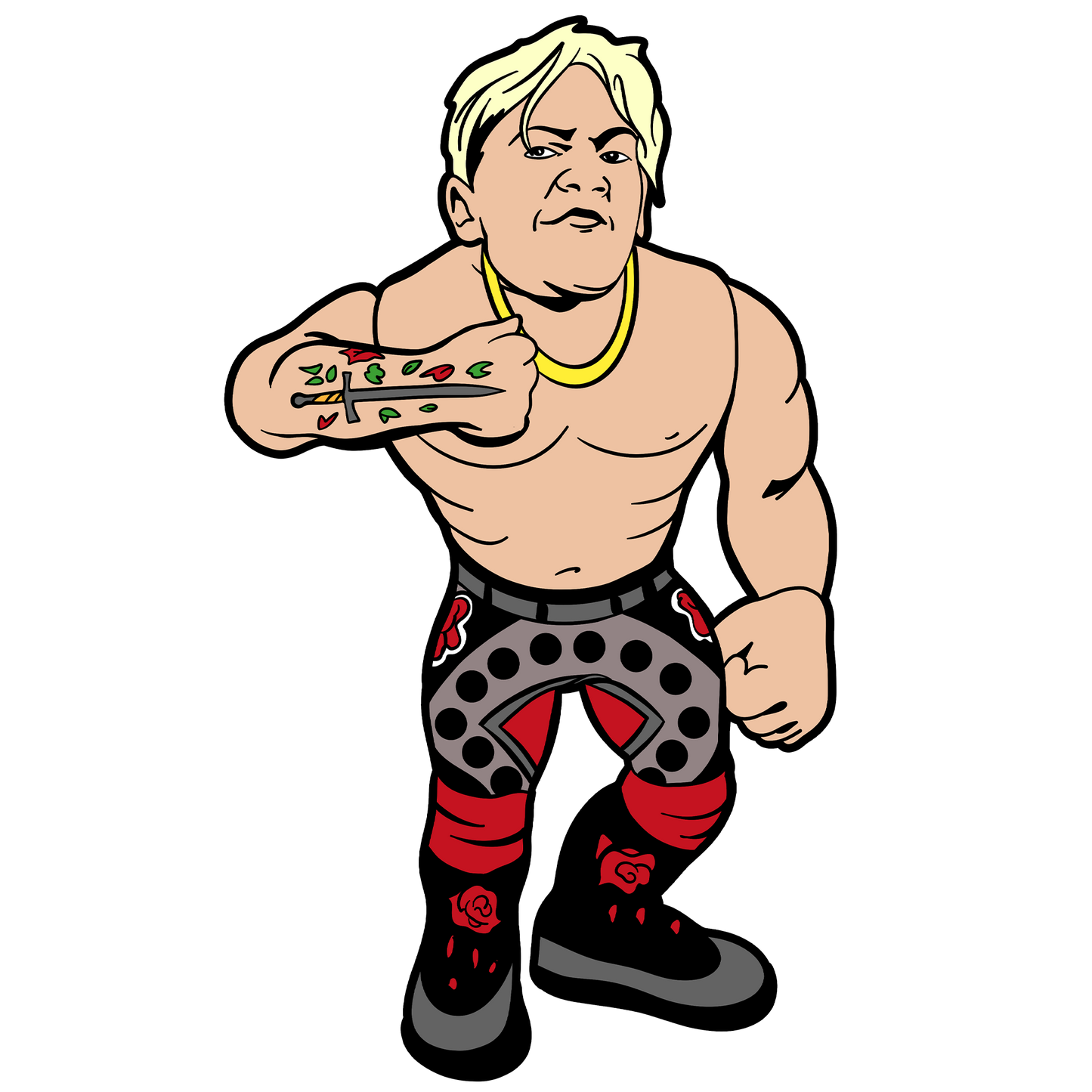 PIN GIMMICKS SERIES 1 MARCUS MATHERS 1.75" ENAMEL PIN