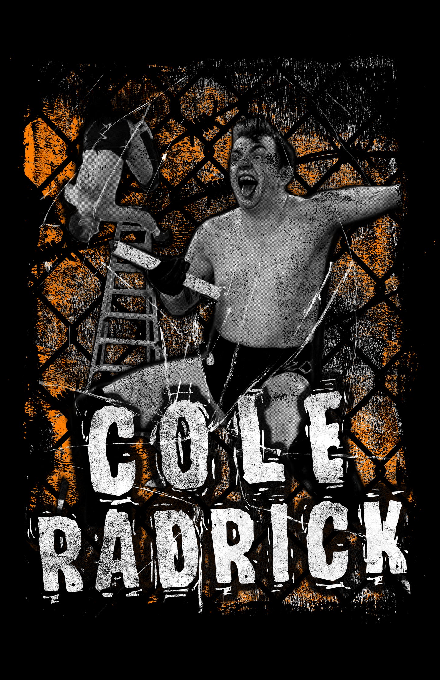 COLE RADRICK DEATHMATCH SIGNED 11X17