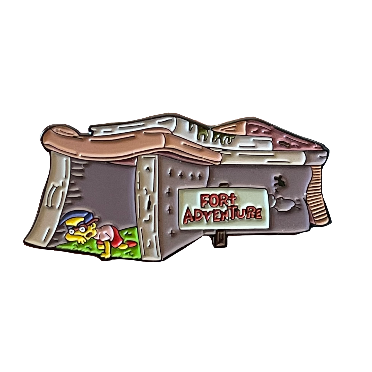 It smells funny in here 2" Enamel pin
