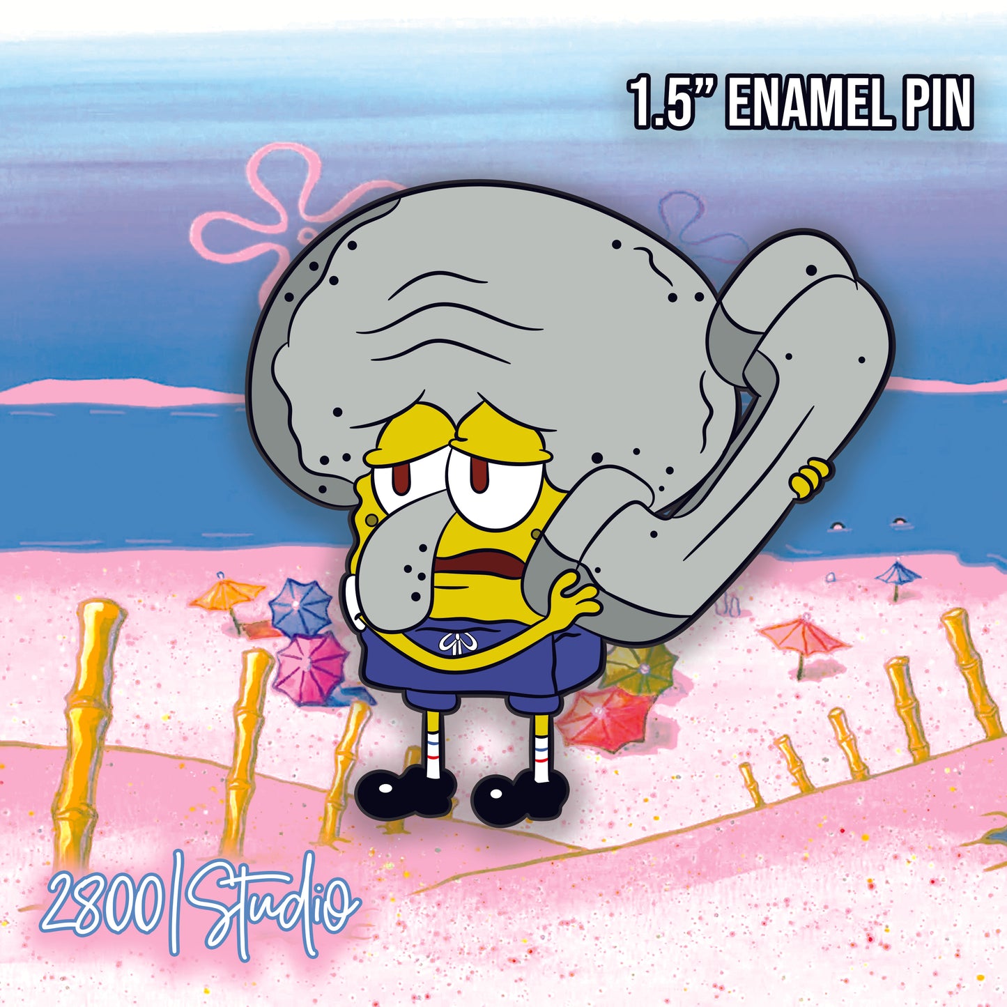 Can you keep it down I'm trying to be boring 1.5" enamel pin