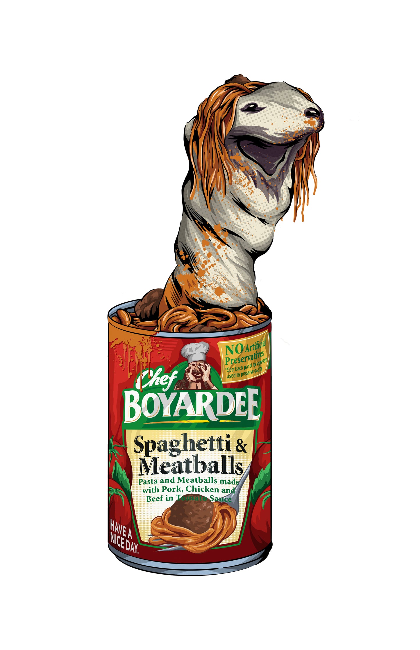 SPAGHETTI & SWEATSOCKS 11x17 PRINT