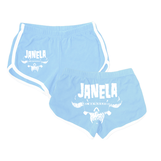 Danzig Rip Shorts Baby Blue/White