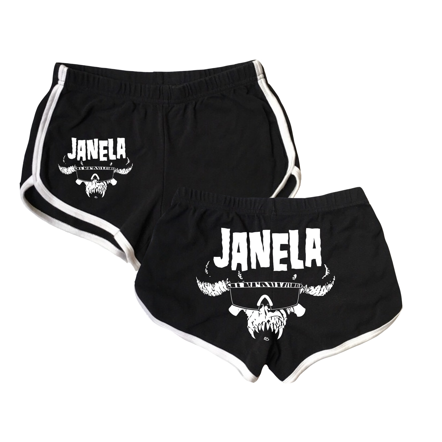 Danzig Rip Shorts Black/White