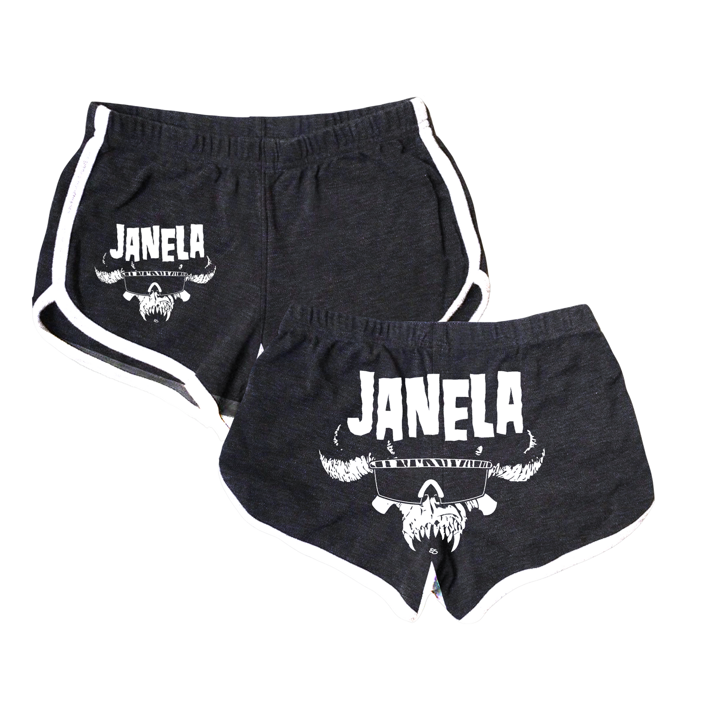 Danzig Rip Shorts Asphalt/White