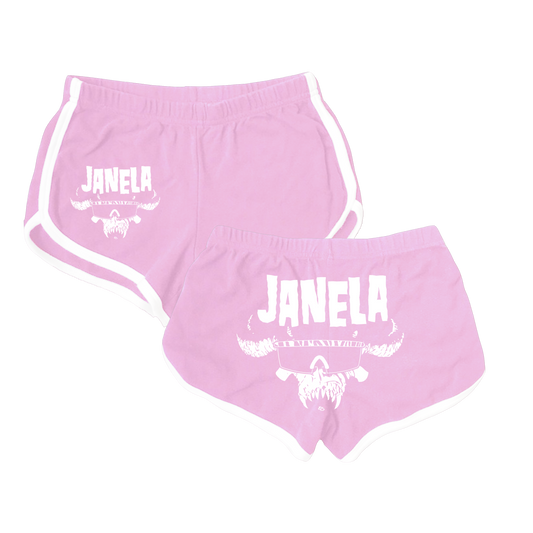 Danzig Rip Shorts Baby Pink/ White