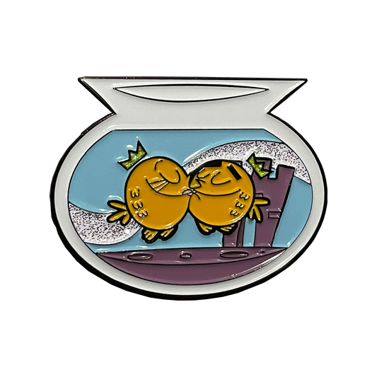 Fishbowl Fairies 1.75" enamel pin